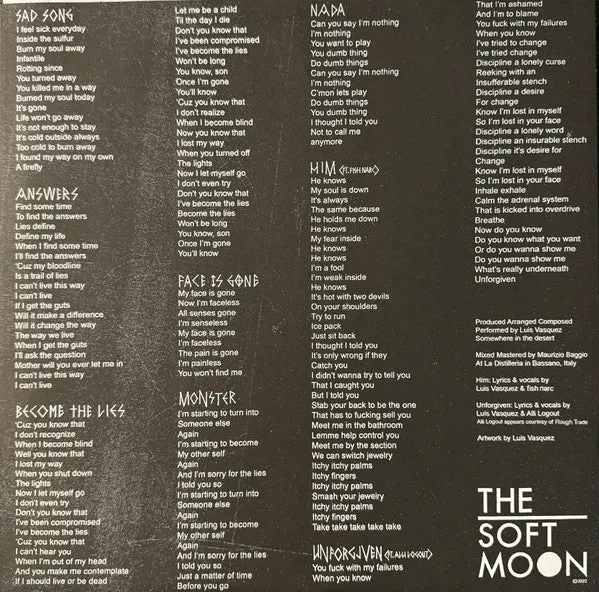 The Soft Moon Exister LP vinyl brukt industrial