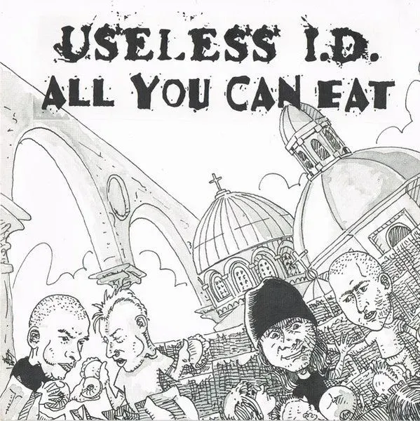 Useless ID All You Can Eat split 7" brukt vinyl punk