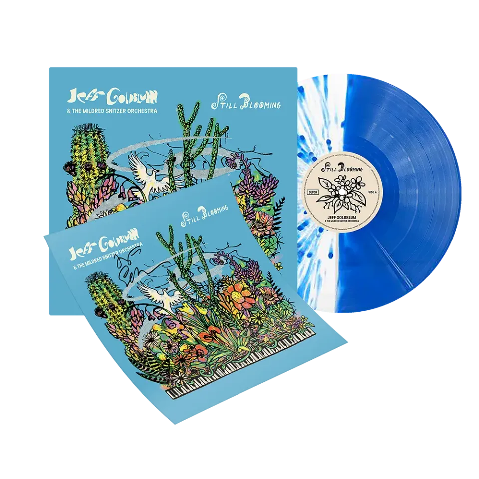 Verve Jeff Goldblum Still Blooming LP blå vinyl signert