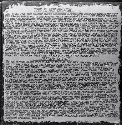 Conflict This Is Not Enough 7" brukt single punk