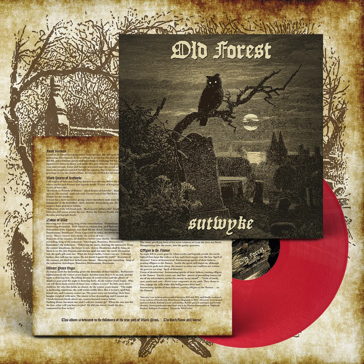 Old Forest Sutwyke LP rød vinyl black metal