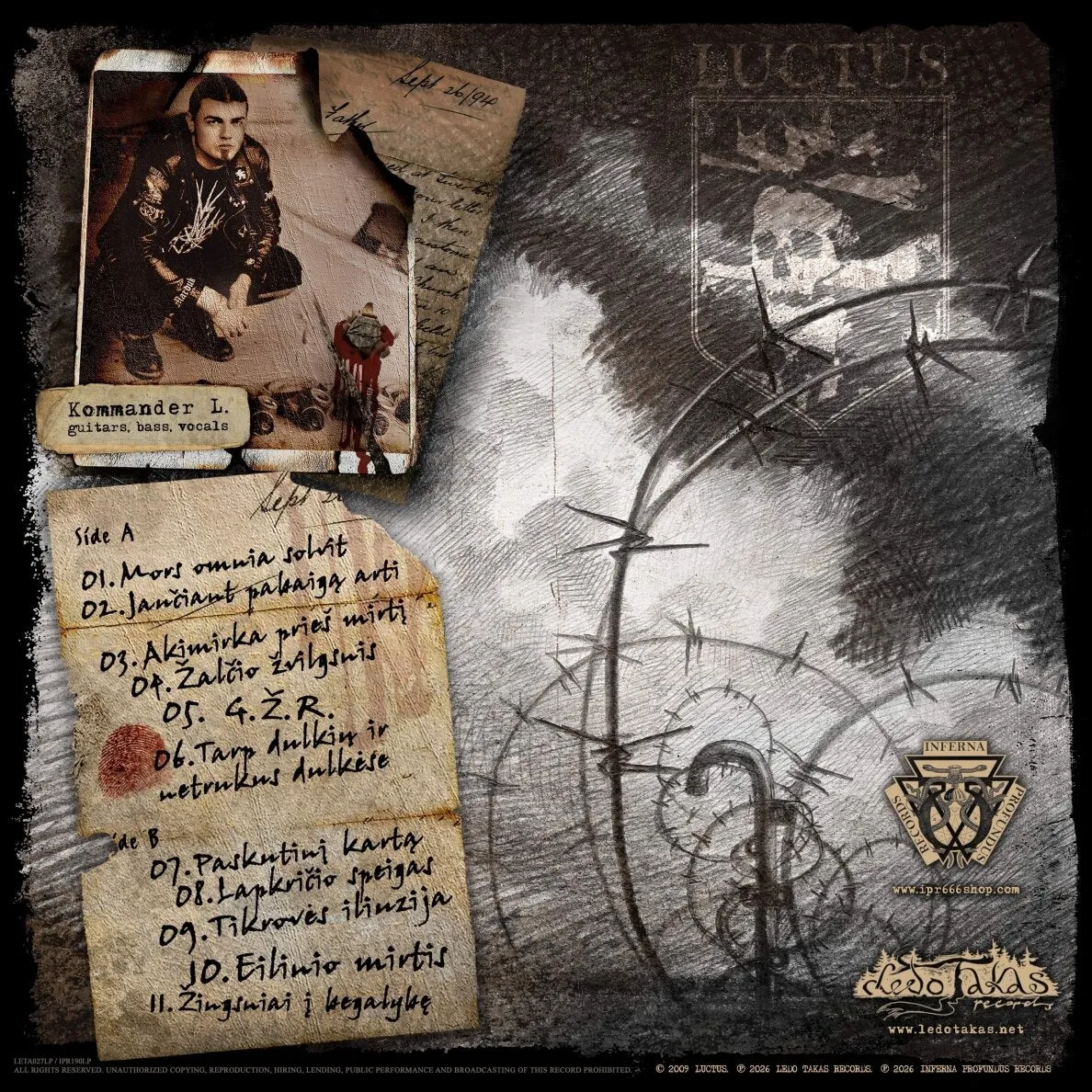 Luctus Jaučiant Pabaigą Arti LP black metal