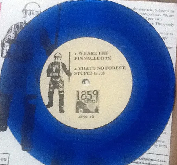 Abolitionist The Pinnacle EP 7" vinyl blå nummerert