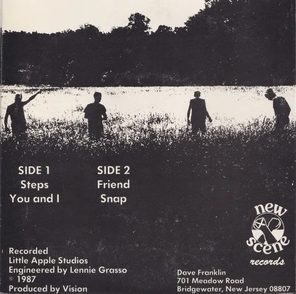 Vision Steps 7" brukt VG hardcore 1987