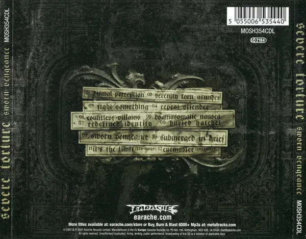 Severe Torture Sworn Vengeance CD album brukt