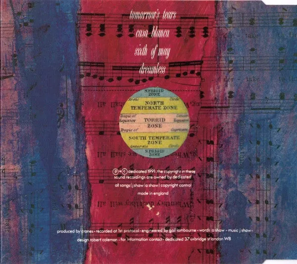 Cranes Tomorrow's Tears CD singel brukt 1991