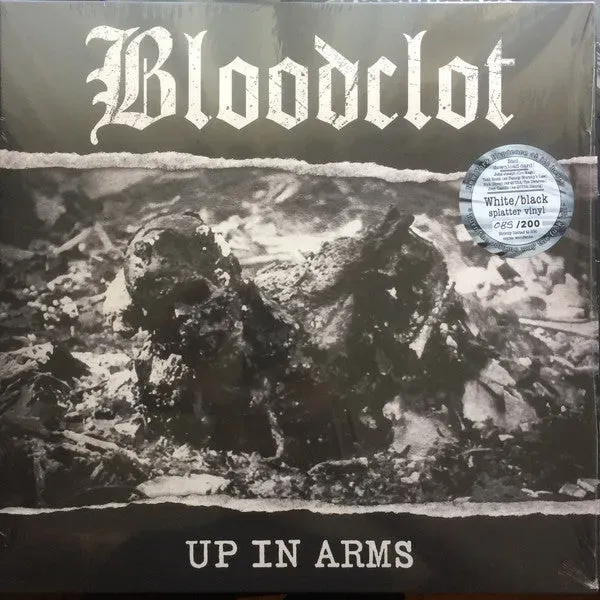 Bloodclot Up In Arms LP hvit splattervinyl brukt hardcore