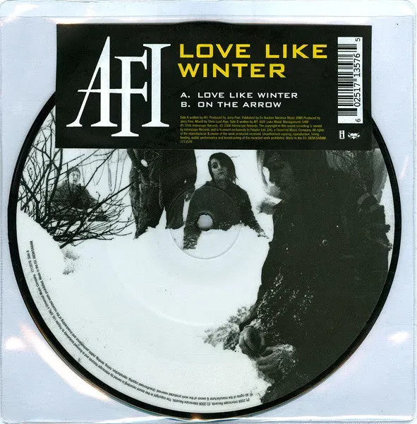AFI Love Like Winter 7" vinyl singel brukt emo