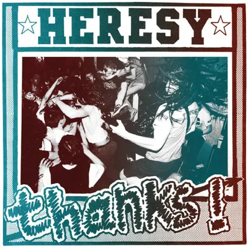 Heresy Thanks! 7" vinyl blå remaster brukt hardcore