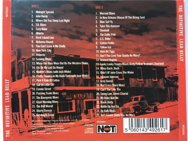 Lead Belly The Definitive Lead Belly 2CD brukt countryblues