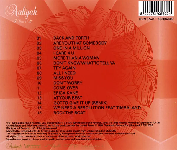Aaliyah I Care 4 U CD brukt R&B-samling
