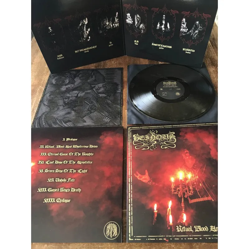 Heinous Ritual Blood and Mysterious Dawn LP gatefold