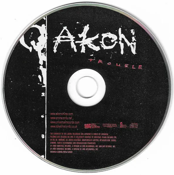 Akon Trouble CD album brukt spesialutgave