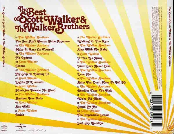 Scott Walker Best Of CD samling brukt pop