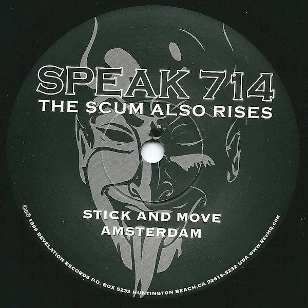 Speak Seven One Four Scum Also Rises 7" EP brukt VG+