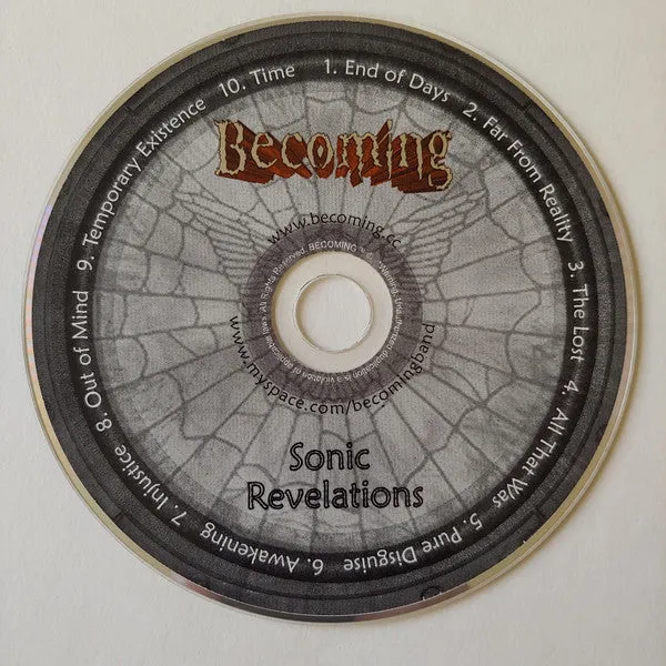 Becoming Sonic Revelations CD brukt album hard rock