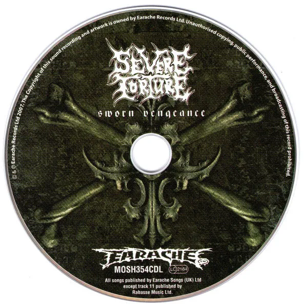 Severe Torture Sworn Vengeance CD album brukt
