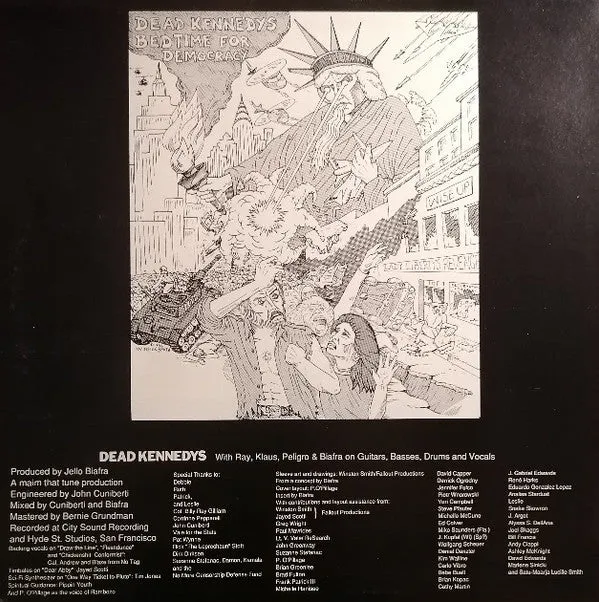 Dead Kennedys Bedtime For Democracy vinyl LP brukt gatefold