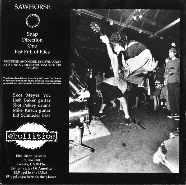 Sawhorse Sawhorse 7" vinyl brukt emo hardcore