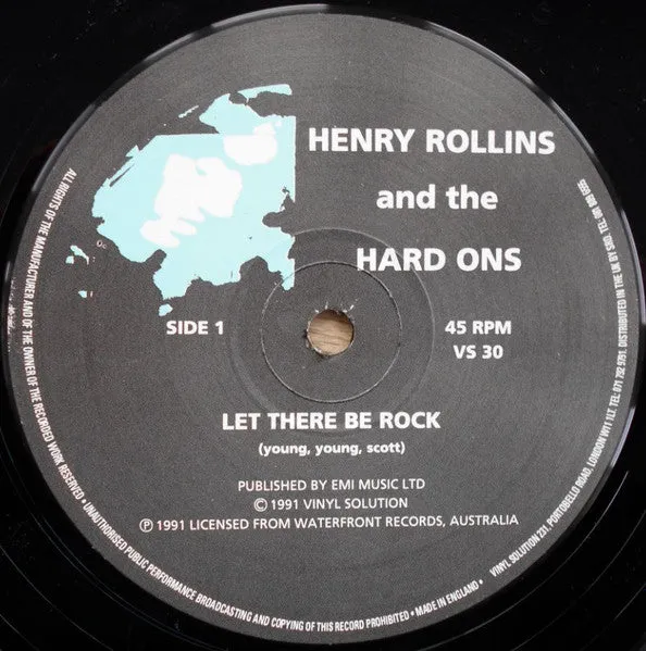 Henry Rollins Hard-Ons Let There Be Rock 12-tommer punk brukt