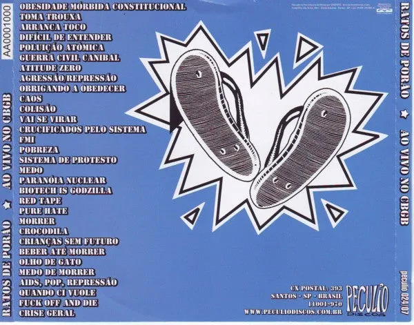 Ratos De Porão Ao Vivo No CBGB CD album brukt live