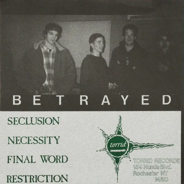 Betrayed Betrayed 7" vinyl singel brukt US hardcore