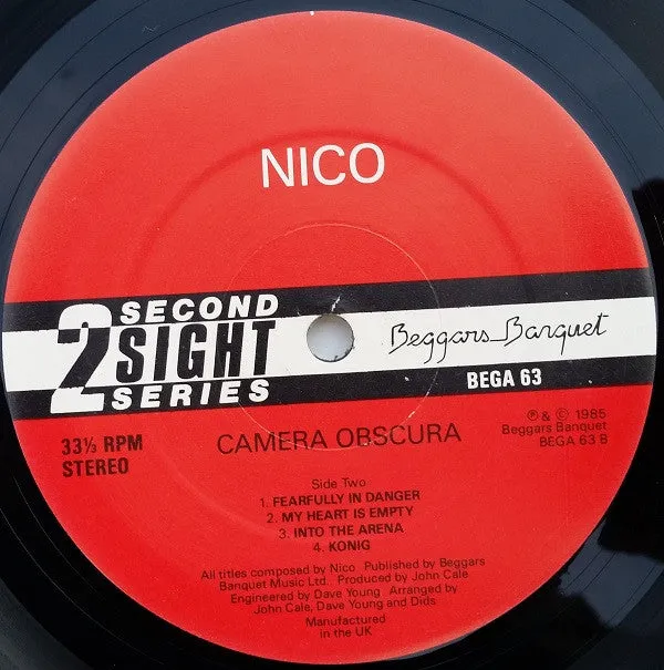 Nico + The Faction Camera Obscura LP brukt