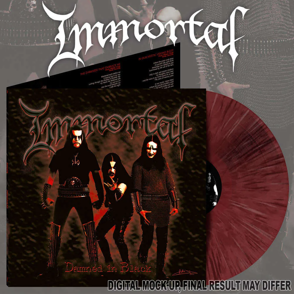 Immortal Damned In Black LP rød vinyl 180g