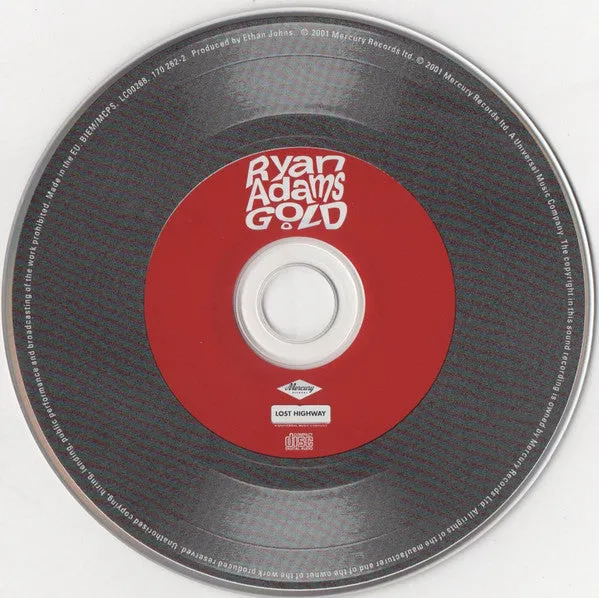 Ryan Adams Gold CD brukt special edition