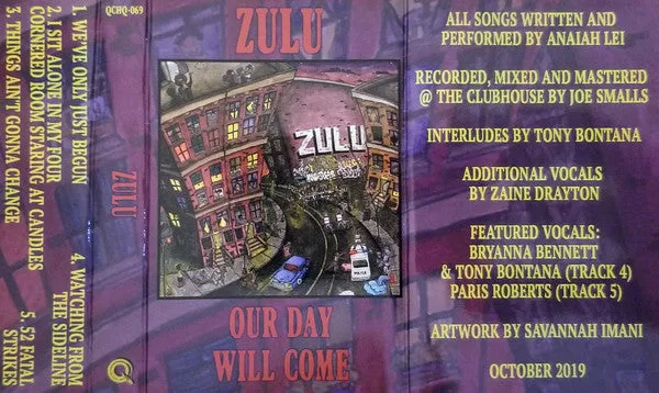 Zulu Our Day Will Come kassett gul EP hardcore
