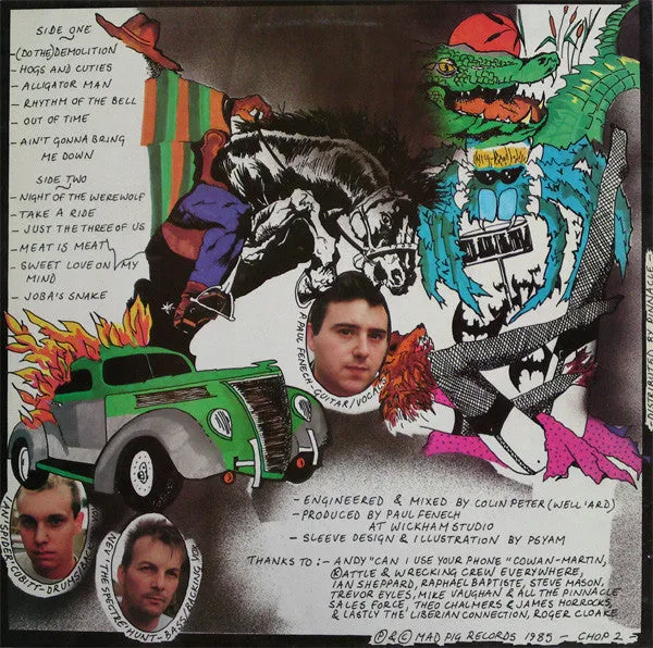 The Meteors Monkey's Breath LP brukt – psychobilly