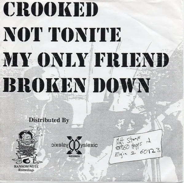 Slapstick Crooked 7" brukt punk EP