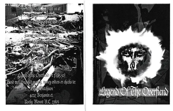 Legend Of The Overfiend Ladderback split 7-tommer vinylplate brukt emo