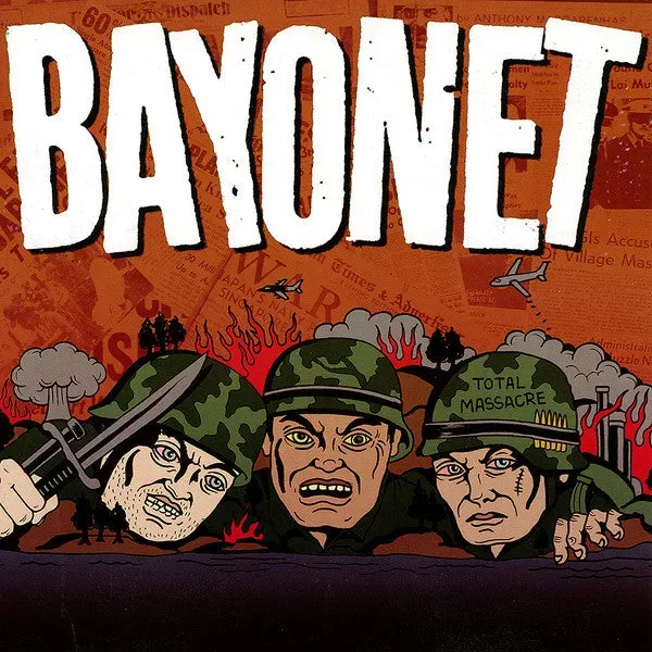 Bayonet Total Massacre 7" vinyl brukt hardcore punk