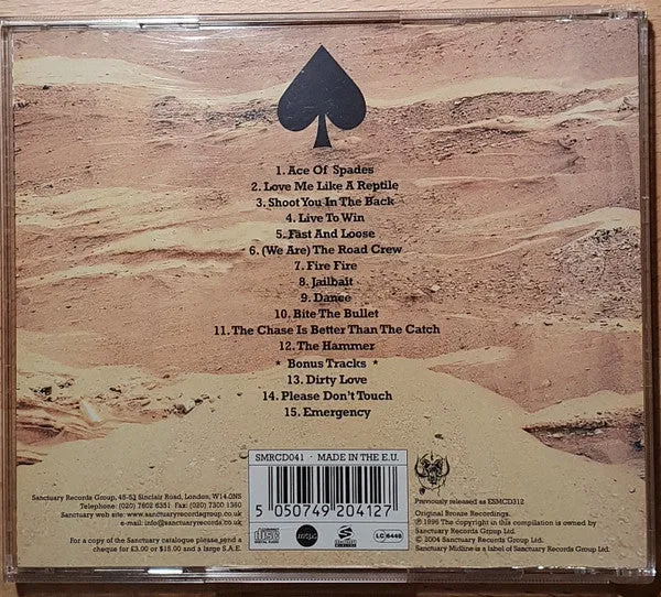 Motörhead Ace Of Spades CD album brukt remaster