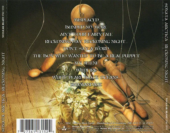 Sonata Arctica Reckoning Night CD brukt speedmetal
