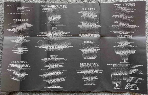 Apeface Apeface LP brukt vinyl 1997 hardcore-punk