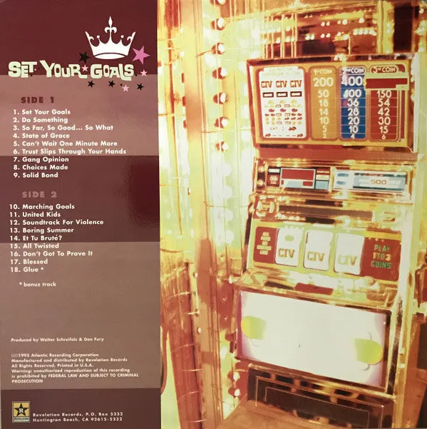 CIV Set Your Goals LP vinyl brukt 1995 hardcore