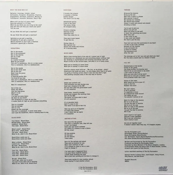 The Sly Persuaders Saboteurs vinyl LP limited brukt