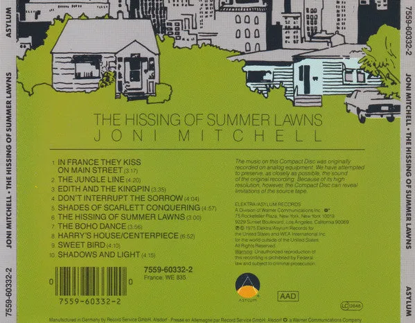 Joni Mitchell Hissing Of Summer Lawns CD brukt VG