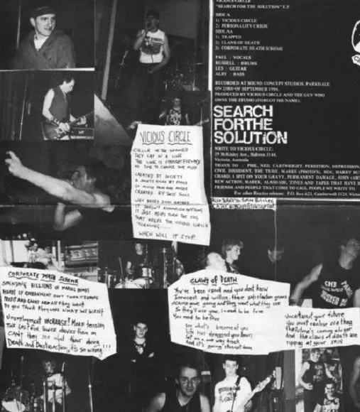 Vicious Circle Search For The Solution 7" EP brukt hardcore