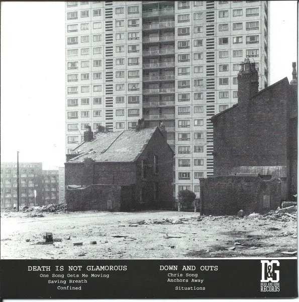 Death Is Not Glamorous Down And Outs split 7" brukt lilla