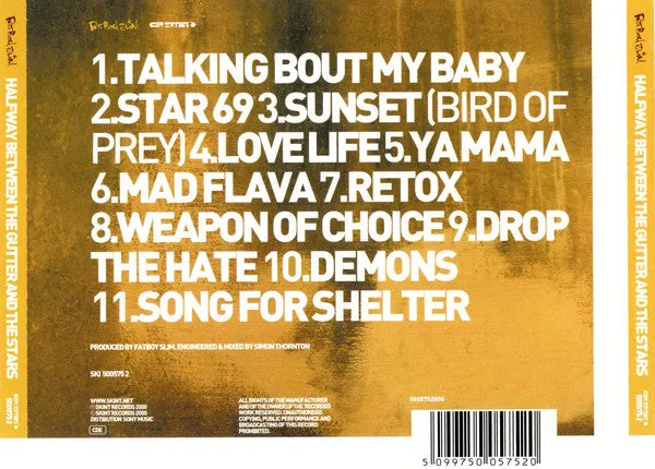 Fatboy Slim Halfway Between The Gutter And The Stars CD brukt big beat