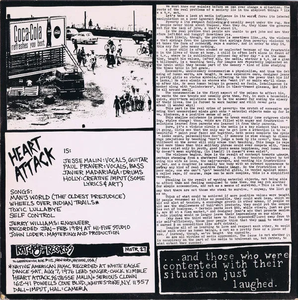 Heart Attack Subliminal Seduction brukt 12", hardcore