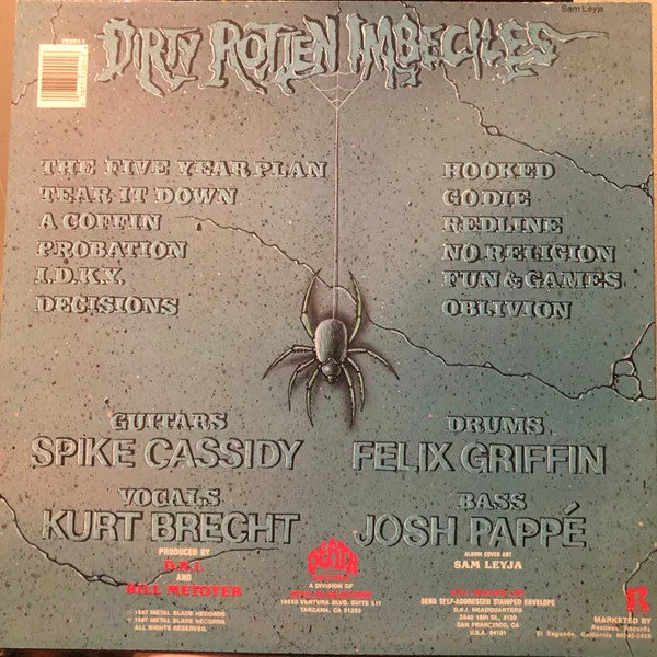 D.R.I. Crossover vinyl LP brukt US 1987 crossover thrash