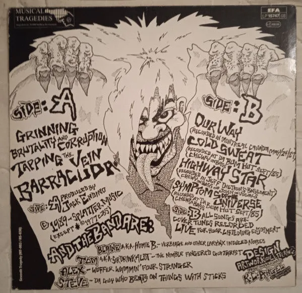 The Accüsed Hymns For The Deranged LP blå vinyl