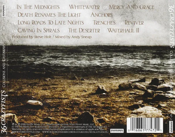 36 Crazyfists Collisions And Castaways CD album