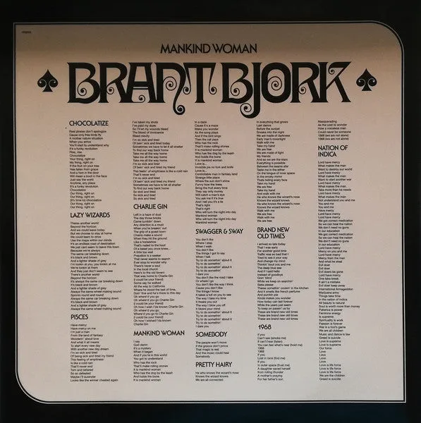 Brant Bjork – Mankind Woman vinyl LP stoner 2018