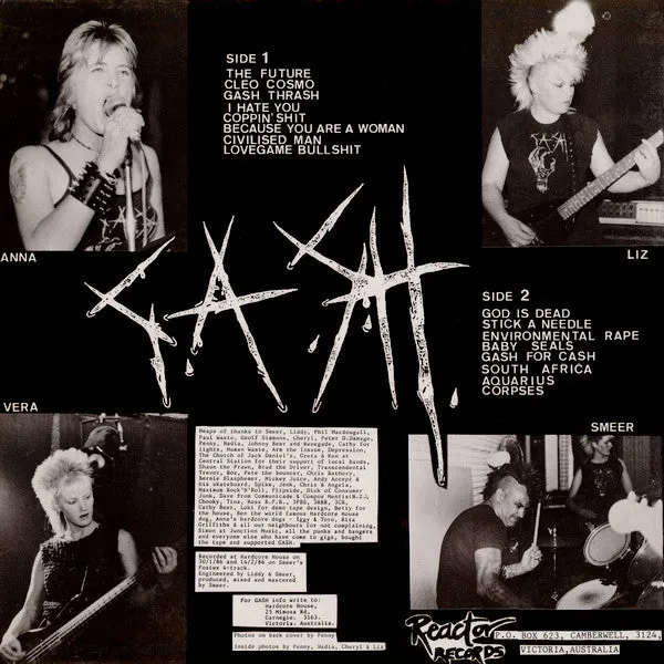 Gash G.A.S.H LP brukt gatefold hardcore