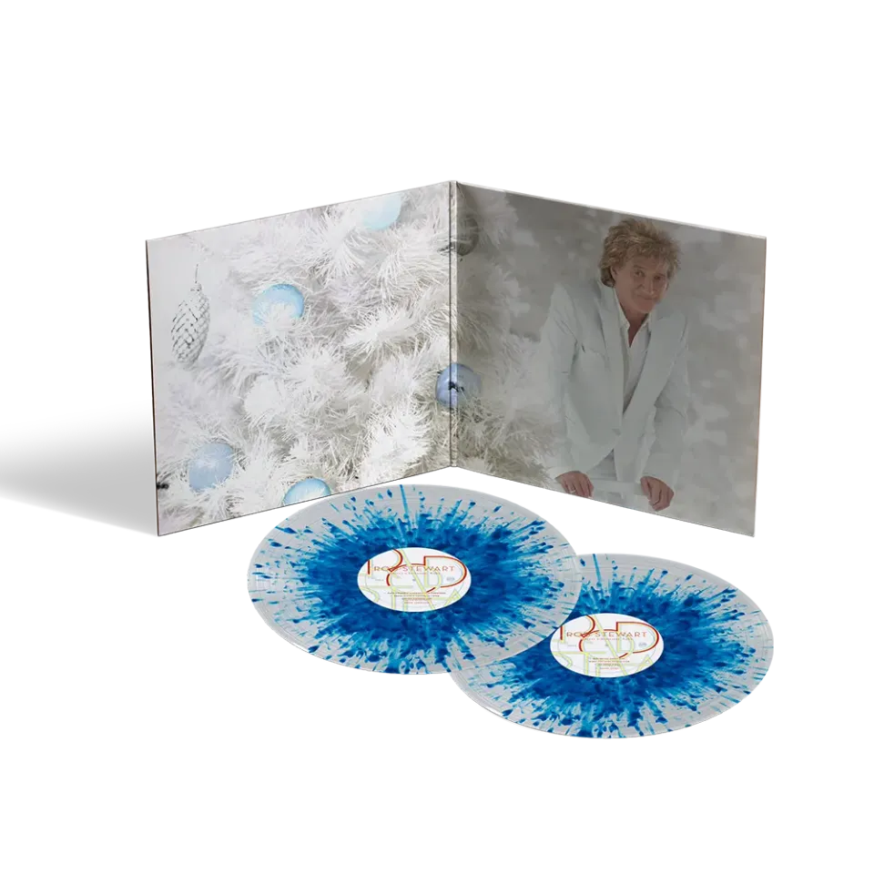 Rod Stewart Merry Christmas, Baby Anniversary Edition vinyl blå 2LP